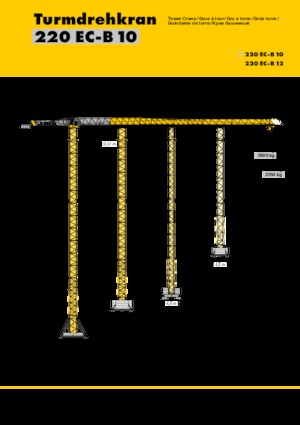 Grúas torre con rotación superior Liebherr 220 EC-B 12