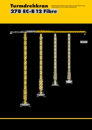 Grúas torre con rotación superior Liebherr 278 EC-B 12 Fibre 