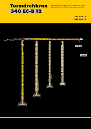 Grúas torre con rotación superior Liebherr 340 EC-B 12