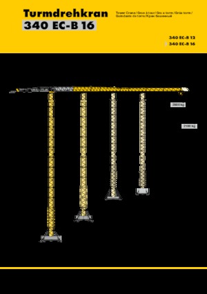 Grúas torre con rotación superior Liebherr 340 EC-B 16