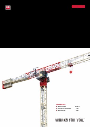 Grúas torre con rotación superior Terex Comedil (Zeppelin) CTT 202-08