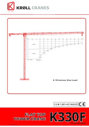 Grúas torre con rotación superior Kroll K330F