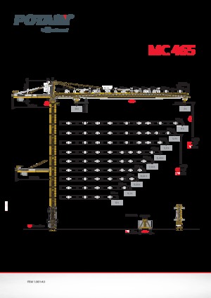 Grúas torre con rotación superior Potain MC 465