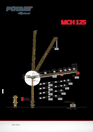 Grúas torre con rotación superior Potain MCH 125