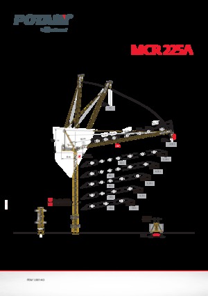 Grúas torre con rotación superior Potain MCR 225A