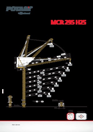 Grúas torre con rotación superior Potain MCR 295 H25