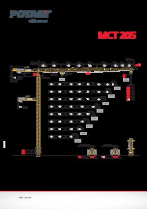Grúas torre con rotación superior Potain MCT 205