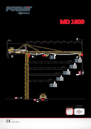 Grúas torre con rotación superior Potain MD 1600