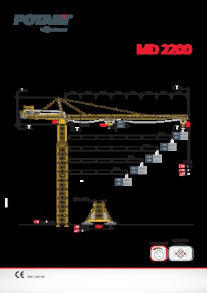 Grúas torre con rotación superior Potain MD 2200