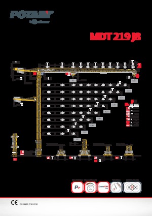 Grúas torre con rotación superior Potain MDT 219 J8