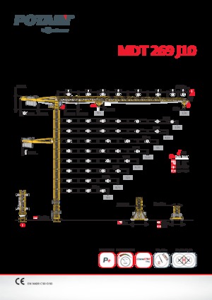 Grúas torre con rotación superior Potain MDT 269 J10