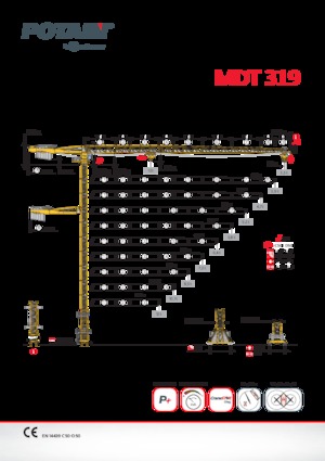 Grúas torre con rotación superior Potain MDT 319
