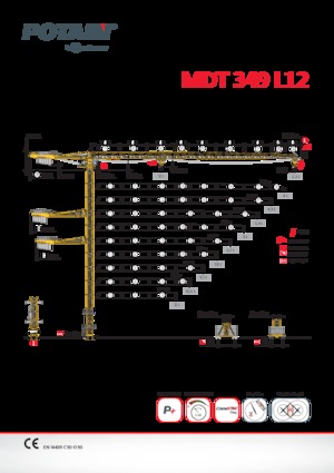 Grúas torre con rotación superior Potain MDT 349 L 12