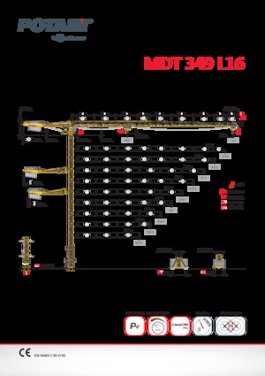 Grúas torre con rotación superior Potain MDT 349 L 16