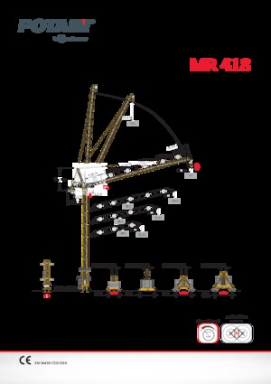 Grúas torre con rotación superior Potain MR 418