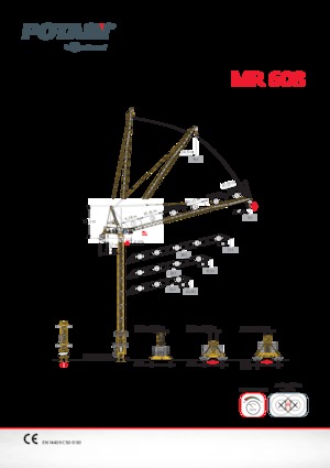 Grúas torre con rotación superior Potain MR 608