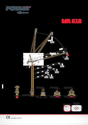 Grúas torre con rotación superior Potain MR 618