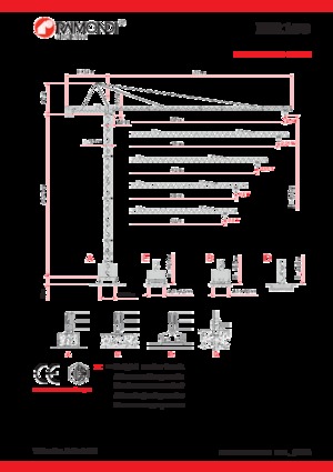 Grúas torre con rotación superior Raimondi MR108