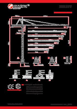 Grúas torre con rotación superior Raimondi MR177