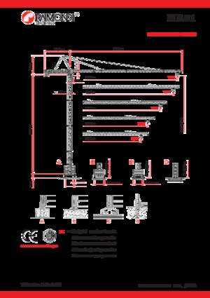 Grúas torre con rotación superior Raimondi MR81