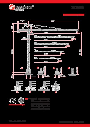 Grúas torre con rotación superior Raimondi MR93