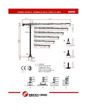 Grúas torre con rotación superior Raimondi MRT 84