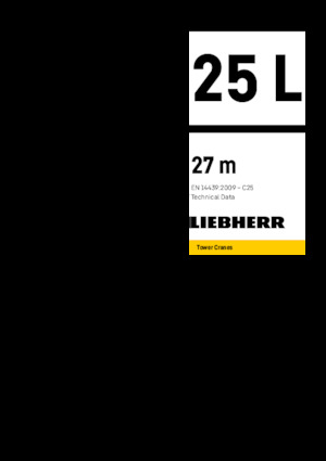 Grúas torre con rotación inferior Liebherr 25 L-27