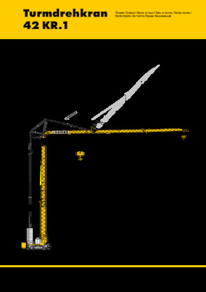 Grúas torre con rotación inferior Liebherr 42KR.1 