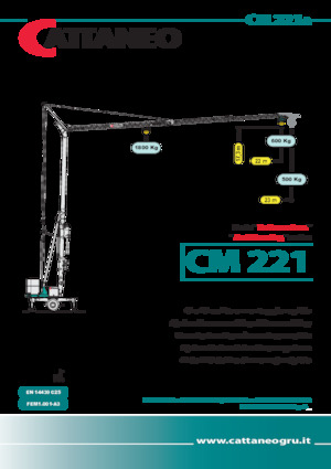 Grúas torre con rotación inferior Cattaneo CM 221A