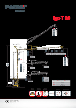 Grúas torre con rotación inferior Potain Igo T 99