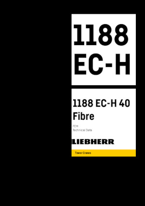 Grúas torre con rotación superior Liebherr 1188 EC-H 40 Fibre