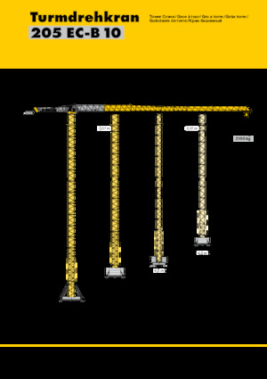 Grúas torre con rotación superior Liebherr 205 EC-B 10