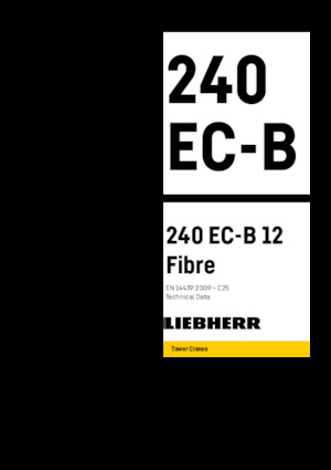 Grúas torre con rotación superior Liebherr 370 EC-B 16 Fibre