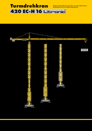 Grúas torre con rotación superior Liebherr 420 EC-H 16