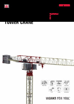 Grúas torre con rotación superior TEREX CRANES CTT 172-8