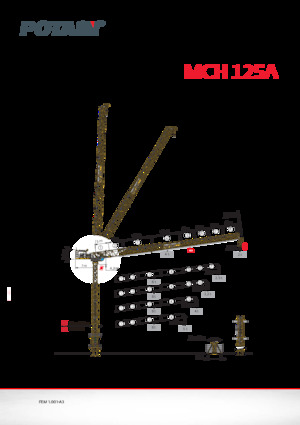 Grúas torre con rotación superior Potain MCH 125 A