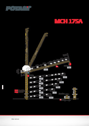 Grúas torre con rotación superior Potain MCH 175 A