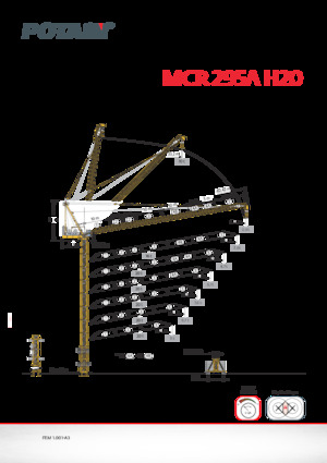 Grúas torre con rotación superior Potain MCR 295 A H20