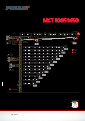Grúas torre con rotación superior Potain MCT 1005 M50