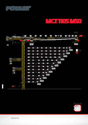 Grúas torre con rotación superior Potain MCT 1105 M50
