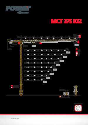 Grúas torre con rotación superior Potain MCT 275 K12