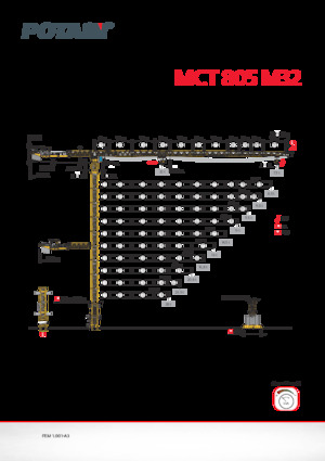 Grúas torre con rotación superior Potain MCT 805 M32
