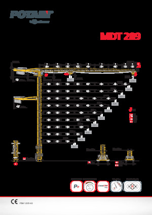 Grúas torre con rotación superior Potain MDT 289