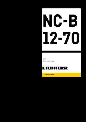 Grúas torre con rotación superior Liebherr NC-B 12-70