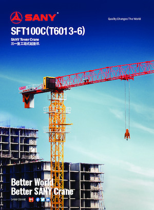 Grúas torre con rotación superior Sany SFT100C 