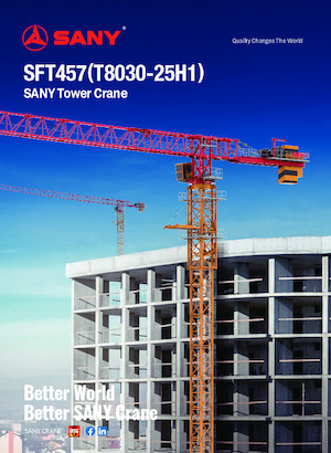 Grúas torre con rotación superior Sany SFT457