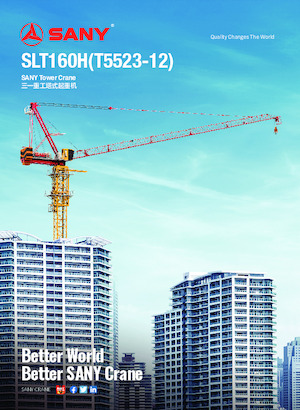 Grúas torre con rotación superior Sany SLT160H