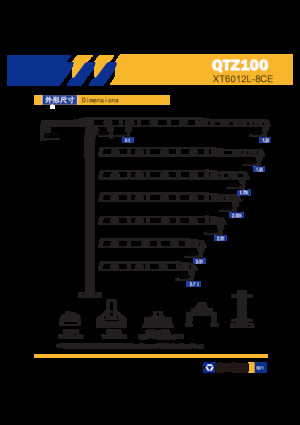 Grúas torre con rotación superior XCMG XT6012L-8-CE
