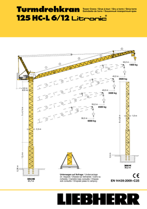 Grúas torre con pluma rotativa Liebherr 125 HC L