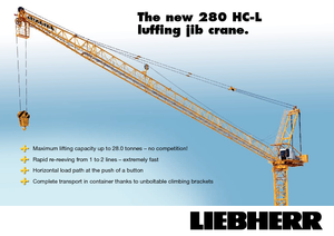 Grúas torre con pluma rotativa Liebherr 280 HC-L 16/28  Litronic